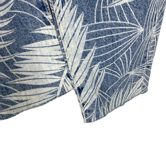 Current/Elliot The Stiletto Jean Wily Blue Palm Print Size 23 - Picture 4 of 7